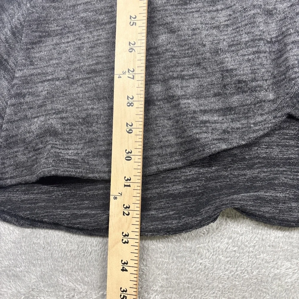 Full Tilt Faux Wrap Dress Dark Gray Long‎ Sleeve Women's Size XS